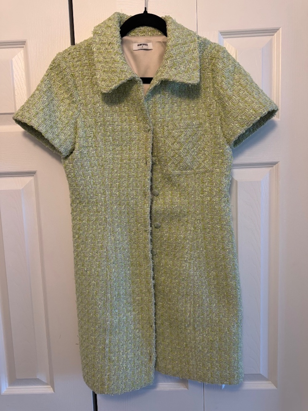 RUMORED Green Wool Blend Green Dress Size 6